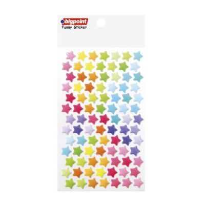 BİGPOİNT STİCKER PASTEL RENKLİ YILDIZLAR ORTA BOY