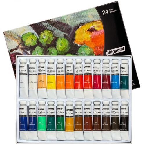 BP YAĞLI BOYA SETİ 12ML TUP x 24 RENK (tek ürün gönderilecektir, fotoğraf temsilidir)
