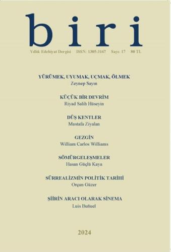 Biri Yıllık Edebiyat Dergisi Sayı: 12 Biri Yıllık Edebiyat Dergisi Sayı: 12