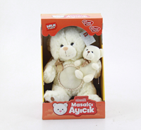 BİRLİK OYUNCAK MASAL ANLATAN IŞIKLI PELUŞ AYI VE YAVRUSU 5 NİNNİ İLE 9