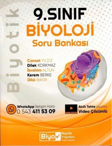 BİYOTİK 9.SINIF BİYOLOJİ SORU BANKASI