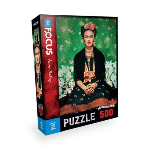 Blue Focus Frida Kahlo -Puzzle 500 Parça Blue Focus Frida Kahlo -Puzzle 500 Parça