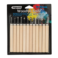 BP AHŞAP OYMA SETİ 12 Lİ ( WOOD FUL / GRAVER KNIFE 12 Lİ ) .... - * (tek ürün gönderilecektir, fotoğraf temsilidir)