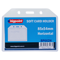 BİGPOİNT KART KABI SOFT YATAY ŞEFFAF 85X54