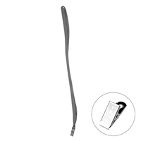 BP METAL KLİPSLİ YAKA İPİ GRİ İTHAL ( 1 CM ENİNDE 1,5 mm. KALINLIK )