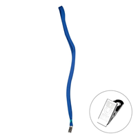 BP METAL KLİPSLİ YAKA İPİ MAVİ İTHAL ( 1 CM ENİNDE 1,5 mm. KALINLIK )