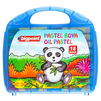 BP PASTEL BOYA 18 Lİ ÇANTALI MAVİ ---- DLS (tek ürün gönderilecektir, fotoğraf temsilidir)