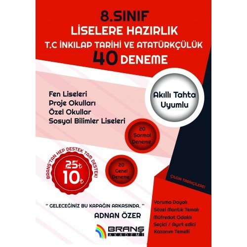 BRANŞ AKADEMİ 8.SINIF 40apos;LIİNKİLAP TARİHİ VE ATATÜRKÇÜLÜK DENEME