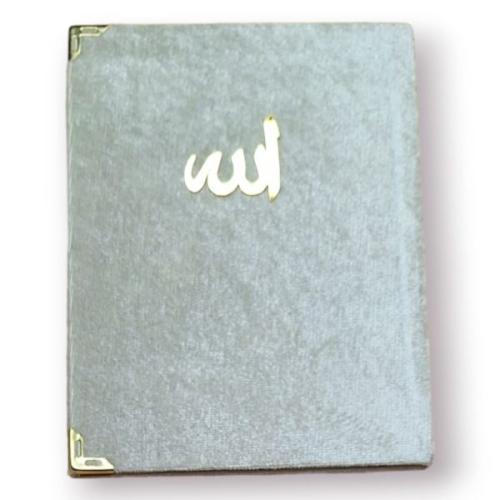 Çanta Boy Kadife Kapaklı Yasin Kitabı Süngerli 128 Sayfa Krem Renk