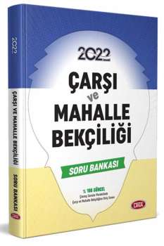 Çarşı Ve Mahalle Bekçiliği Soru Bankası Data Yayınları 2022