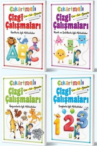 Çiz-Sil-Yapıştır Çıkartmalı Çizgi Çalışmaları Seti (4 Kitap Takım) Çiz-Sil-Yapıştır Çıkartmalı Çizgi Çalışmaları Seti (4 Kitap Takım)