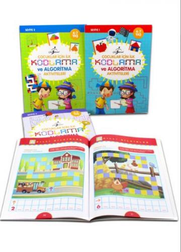 Çocuklar İçin İlk Kodlama ve Algoritma Aktiviteleri - 4 Kitap Set