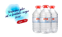 DALGA SU 5 LT. PET ŞİŞE 4 LÜ ŞİRİNK (tek ürün gönderilecektir, fotoğraf temsilidir)