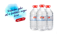 DALGA SU 5 LT. PET ŞİŞE 4 LÜ ŞİRİNK (tek ürün gönderilecektir, fotoğra