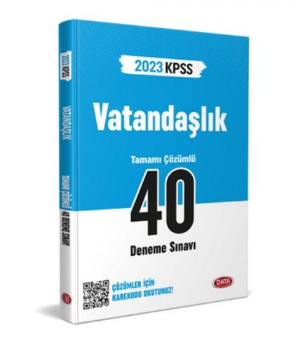 Data 2023 Kpss Vatandaşlık 40 Deneme Sınavı Karekod Çözümlü