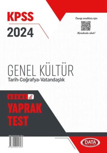 Data Yayınları KPSS Genel Kültür Yaprak Test