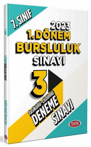 Data Yayınları 7. Sınıf 1. Dönem Bursluluk Sınavı Tamamı Çözümlü 3 Fasikül Deneme Sınavı ( İADESİZ )