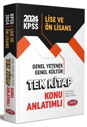 Data 2024 KPSS Lise ve Önlisans Tek Kitap Konu Anlatımlı