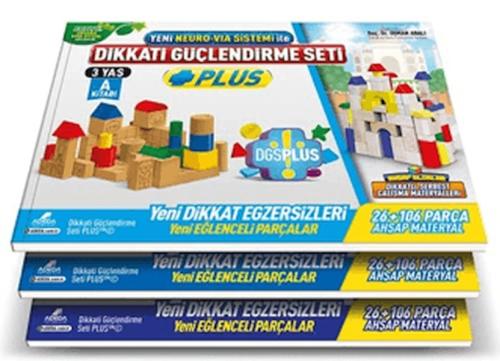 Dikkati Güçlendirme Seti Plus (3 Kitap Materyalsiz - 3 Yaş)