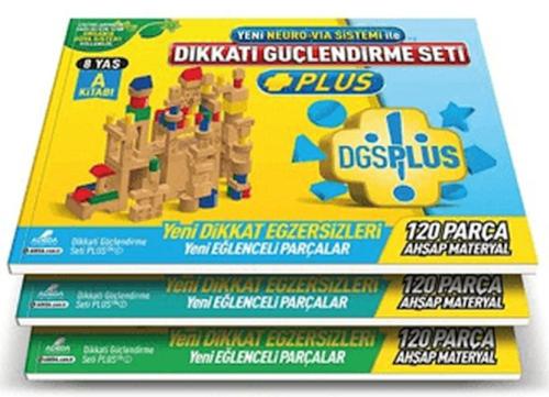 Dikkati Güçlendirme Seti Plus (3 Kitap Materyalsiz - 8 Yaş)