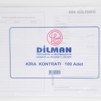 DİLMAN KİRA KONTRATI 100 LÜ POŞET