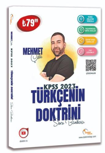 Doktrin Yayınları 2023 KPSS Türkçenin Doktrini Çözümlü Soru Bankası Doktrin Yayınları 2023 KPSS Türkçenin Doktrini Çözümlü Soru Bankası