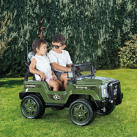 DOLU COMMANDO MİLİTARY 12V AKÜLÜ ARABA UZAKTAN KUMANDALI & ELEKT. KORNA & RADIO-MP3 & ABS & İLERİ-GERİ & ÖN FARLAR & x4 --