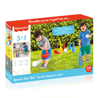 DOLU FİSHER - PRİCE 3 OYUN 1 ARADA SPOR SETİ (BASEBALL+BOWLİNG-GOLF) (tek ürün gönderilecektir, fotoğraf temsilidir)