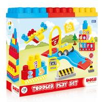 DOLU YOL VE BLOK SET 50PARÇA ( LEGO )