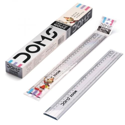DOMS ZOOM 30 CM PLASTİK GENİŞ CETVEL