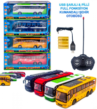 DUMAN UZAKTAN KUMANDALI ŞARJLI FUL FONKSİYON OTOBÜS