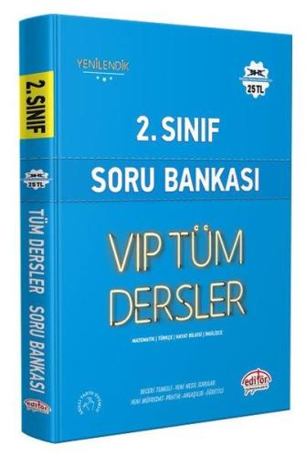 Editör 2. Sınıf VIP Tüm Dersler Soru Bankası Mavi Kitap