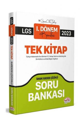 Editör 2023 LGS 1. Dönem Tüm Dersler Soru Bankası (Karekod Çözümlü)
