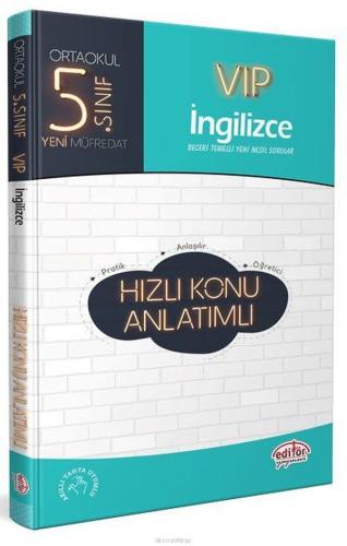 Editör 5. Sınıf VIP İngilizce Hızlı Konu Anlatımlı (Yeni)