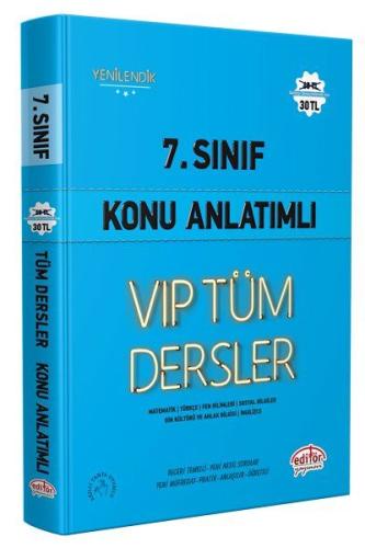 Editör 7. Sınıf VIP Tüm Dersler Konu Anlatımlı Mavi Kitap