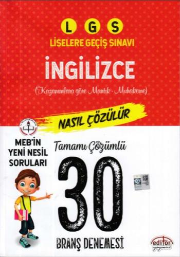 EDİTÖR 8.SINIF LGS İNGİLİZCE 30 BRANŞ DENEME