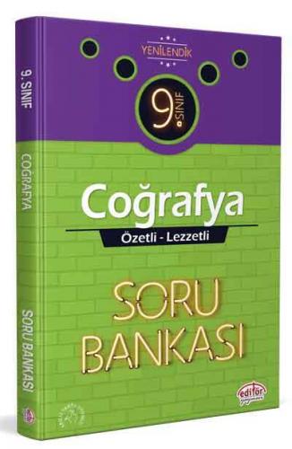 Editör 9.Sınıf Coğrafya Özel Lezzetli Soru Bankası (YENİ)