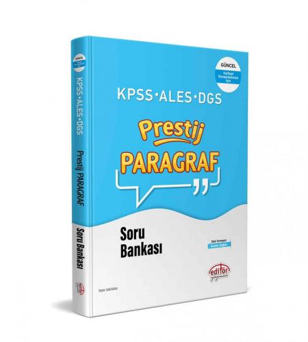 Editör KPSS-ALES-DGS Prestij Paragraf Soru Bankası