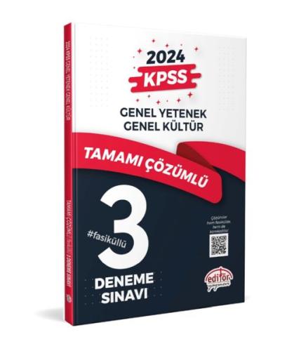 Editör Yayınları KPSS Genel Yetenek Genel Kültür 3 Deneme