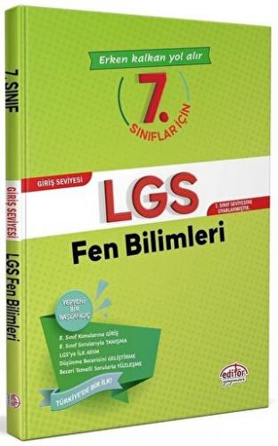 Editör Yayınevi 7. Sınıflar için LGS Fen Bilimleri