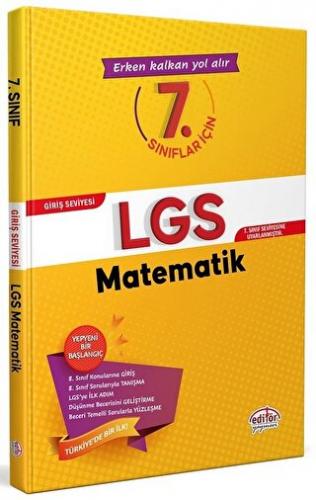 Editör Yayınevi 7. Sınıflar için LGS Matematik Giriş Seviyesi