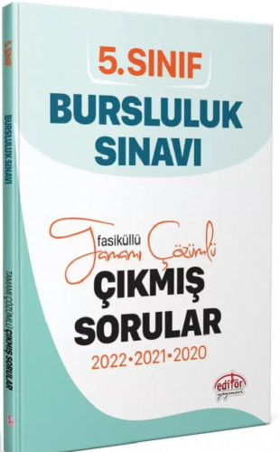 Editör 5.Sınıf İokbs Bursluluk Sınavı Tamamı Çözümlü Çıkmış Sorular