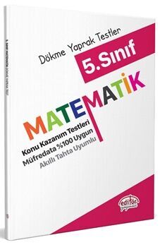 Editör Yayınları 5. Sınıf Matematik Konu Kazanım Testleri