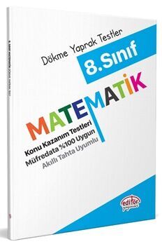 Editör Yayınları 8. Sınıf Matematik Konu Kazanım Testleri