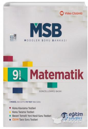 EĞİTİM VADİSİ 9.SINIF MATEMATİK SORU BANKASI