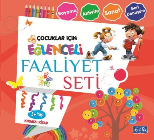 Eğlenceli Faaliyet Seti - Kırmızı Kitap - 5+ Yaş