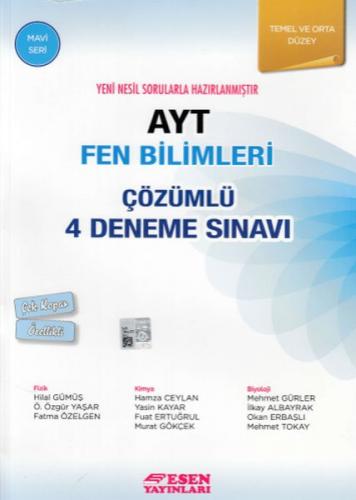 ESEN AYT FEN BİLİMLERİ 4apos;LÜ DENEME