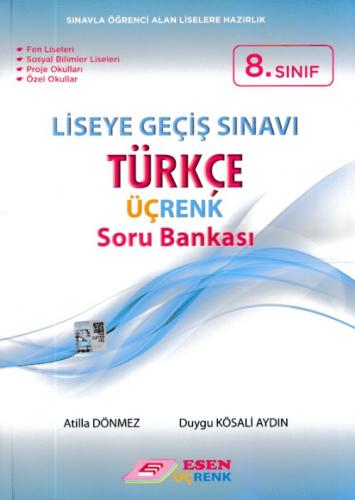 ESEN ÜÇ RENK 8.SINIF LGS TÜRKÇE S.B
