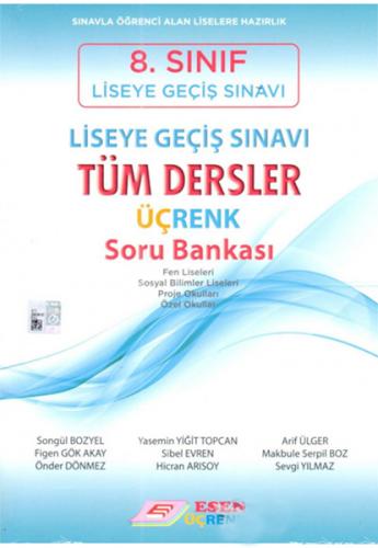 ESEN ÜÇRENK 8.SINIF LGS TÜM DERSLER SORU BANKASI YENİ