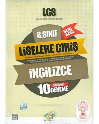 FDD LGS 8.Sınıf İngilizce 10 Çözümlü Deneme